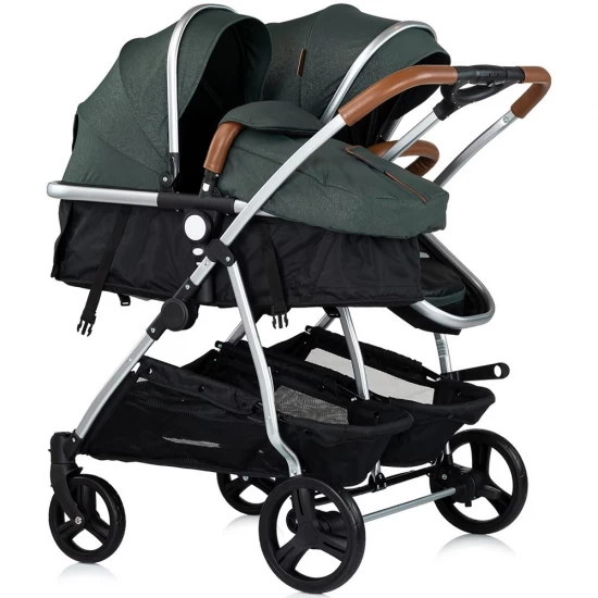 Carucior gemeni Chipolino Duo Smart 3 in 1 Basil Carucior gemeni Chipolino Duo Smart 3 in 1 Basil