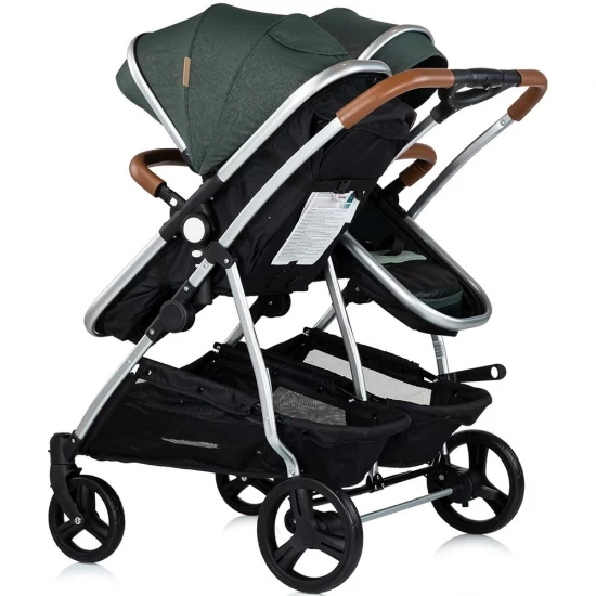 Carucior gemeni Chipolino Duo Smart 3 in 1 Basil Carucior gemeni Chipolino Duo Smart 3 in 1 Basil