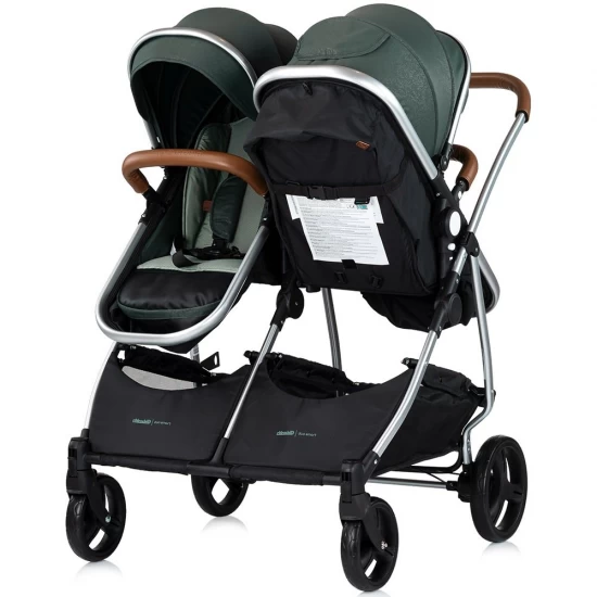 Carucior gemeni Chipolino Duo Smart 3 in 1 Basil Carucior gemeni Chipolino Duo Smart 3 in 1 Basil