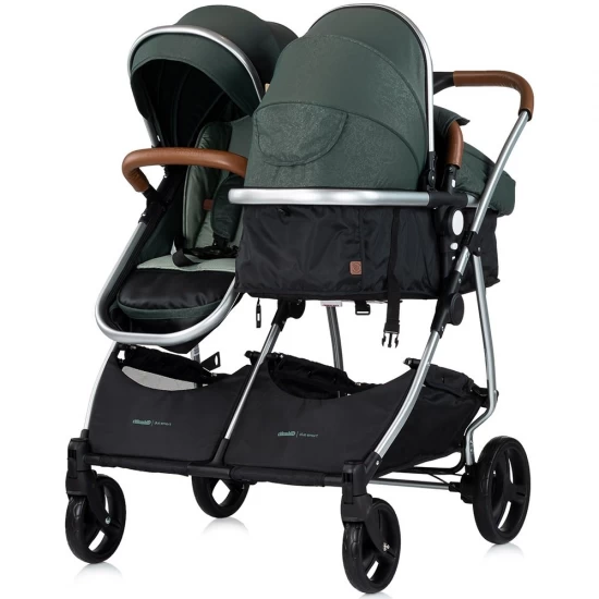 Carucior gemeni Chipolino Duo Smart 3 in 1 Basil Carucior gemeni Chipolino Duo Smart 3 in 1 Basil