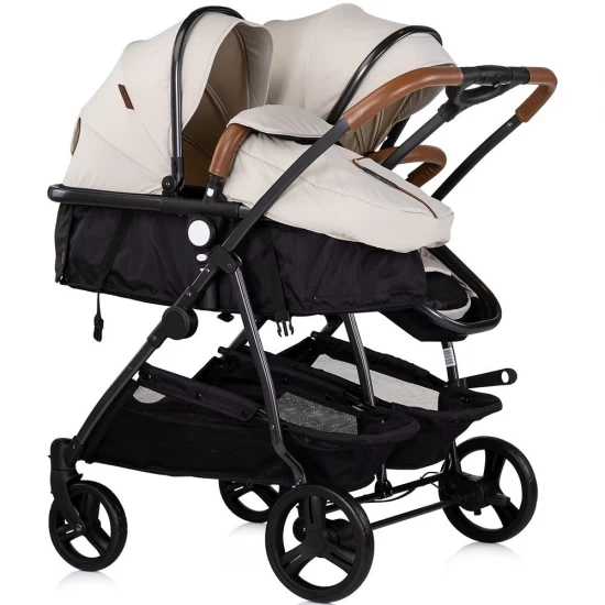 Carucior gemeni Chipolino Duo Smart 3 in 1 Biscotta Carucior gemeni Chipolino Duo Smart 3 in 1 Biscotta