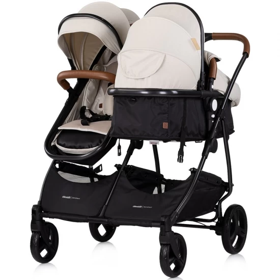 Carucior gemeni Chipolino Duo Smart 3 in 1 Biscotta Carucior gemeni Chipolino Duo Smart 3 in 1 Biscotta