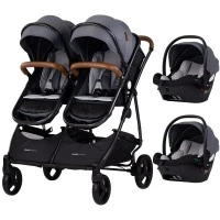 Carucior gemeni Chipolino Duo Smart 3 in 1 Cloud