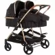 Carucior gemeni Chipolino Duo Smart 3 in 1 Ebony
