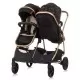 Carucior gemeni Chipolino Duo Smart 3 in 1 Ebony