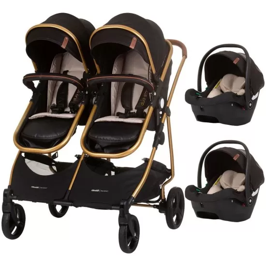 Carucior gemeni 3 in 1 Chipolino Duo Smart Obsidian Gold Carucior gemeni 3 in 1 Chipolino Duo Smart Obsidian Gold