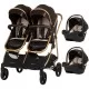 Carucior gemeni 3 in 1 Chipolino Duo Smart Obsidian Gold Carucior gemeni 3 in 1 Chipolino Duo Smart Obsidian Gold