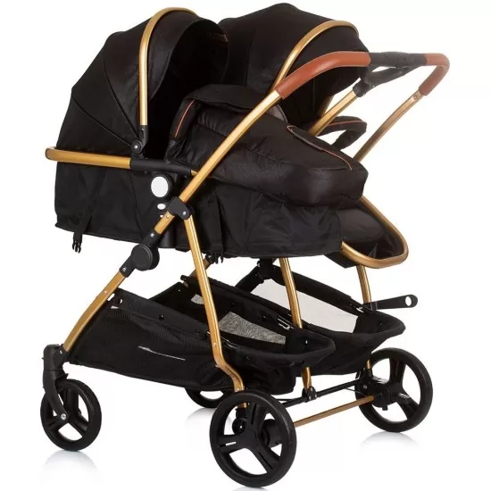 Carucior gemeni 3 in 1 Chipolino Duo Smart Obsidian Gold Carucior gemeni 3 in 1 Chipolino Duo Smart Obsidian Gold