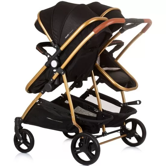 Carucior gemeni 3 in 1 Chipolino Duo Smart Obsidian Gold Carucior gemeni 3 in 1 Chipolino Duo Smart Obsidian Gold
