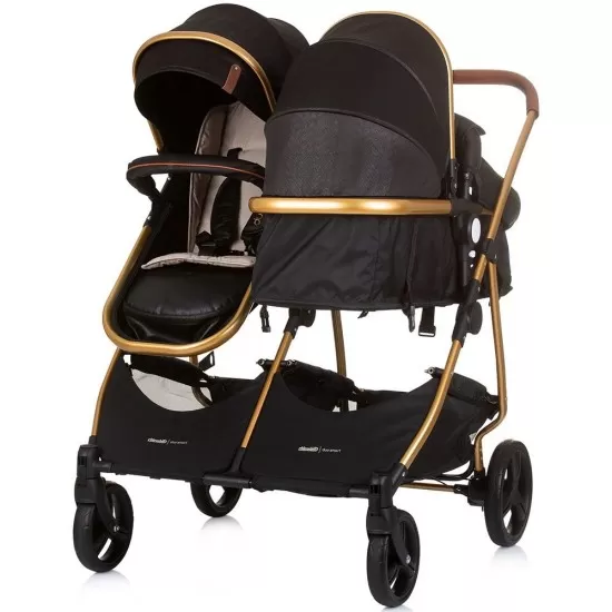Carucior gemeni 3 in 1 Chipolino Duo Smart Obsidian Gold Carucior gemeni 3 in 1 Chipolino Duo Smart Obsidian Gold