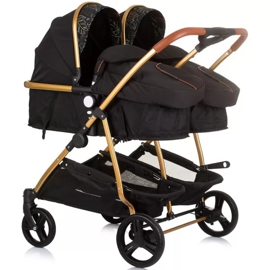 Carucior gemeni 3 in 1 Chipolino Duo Smart Obsidian Leaves Carucior gemeni 3 in 1 Chipolino Duo Smart Obsidian Leaves