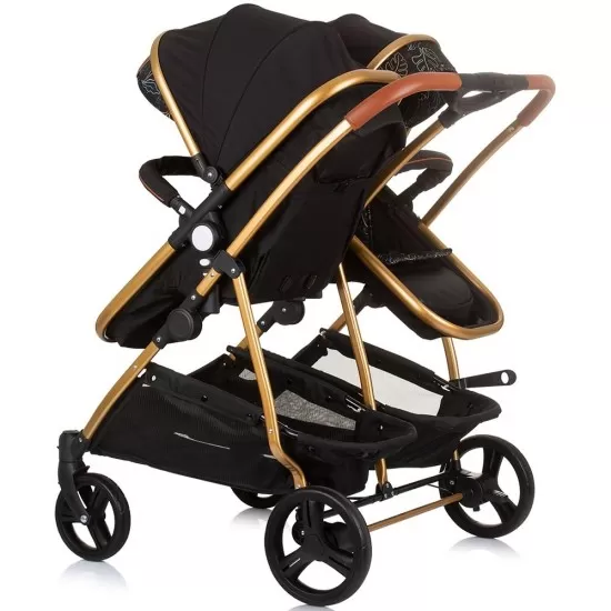 Carucior gemeni 3 in 1 Chipolino Duo Smart Obsidian Leaves Carucior gemeni 3 in 1 Chipolino Duo Smart Obsidian Leaves