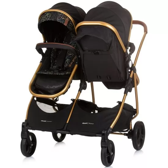 Carucior gemeni 3 in 1 Chipolino Duo Smart Obsidian Leaves Carucior gemeni 3 in 1 Chipolino Duo Smart Obsidian Leaves