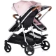 Carucior gemeni Chipolino Duo Smart 3 in 1 Pink Marshmallow Carucior gemeni Chipolino Duo Smart 3 in 1 Pink Marshmallow