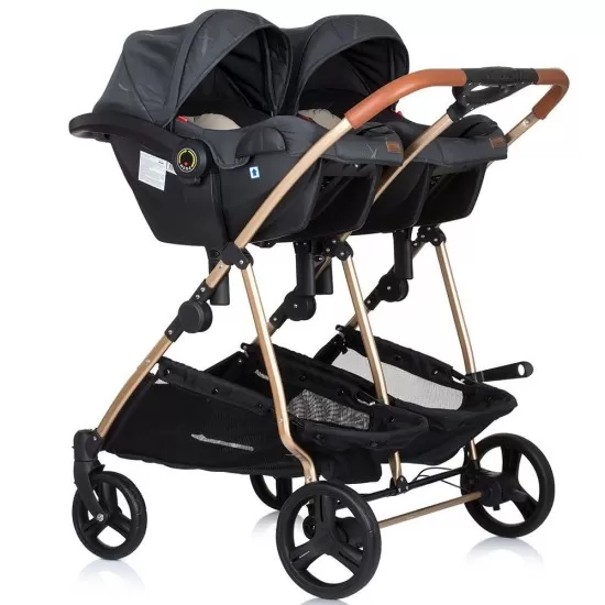 Carucior gemeni Chipolino Duo Smart 3 in 1 Raven Carucior gemeni Chipolino Duo Smart 3 in 1 Raven