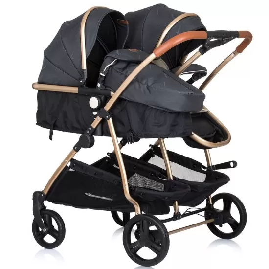 Carucior gemeni Chipolino Duo Smart 3 in 1 Raven Carucior gemeni Chipolino Duo Smart 3 in 1 Raven