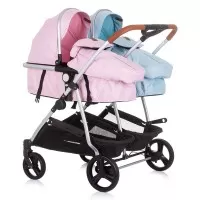 Carucior gemeni 3 in 1 Chipolino Duo Smart Rose Water Sky
