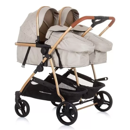 Carucior gemeni Chipolino Duo Smart 3 in 1 Sand Carucior gemeni Chipolino Duo Smart 3 in 1 Sand