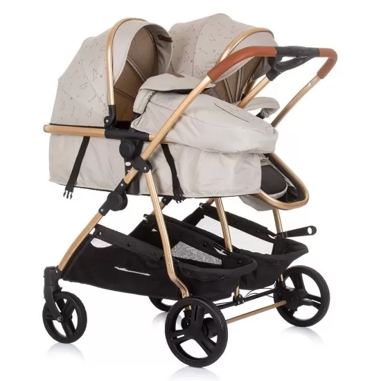 Carucior gemeni Chipolino Duo Smart 3 in 1 Sand Carucior gemeni Chipolino Duo Smart 3 in 1 Sand