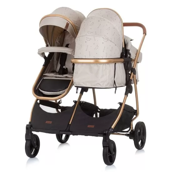 Carucior gemeni Chipolino Duo Smart 3 in 1 Sand Carucior gemeni Chipolino Duo Smart 3 in 1 Sand