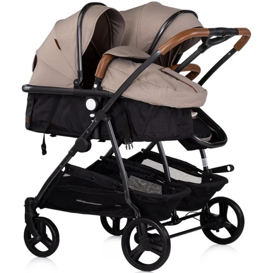 Carucior gemeni Chipolino Duo Smart 3 in 1 Tiramisu Carucior gemeni Chipolino Duo Smart 3 in 1 Tiramisu