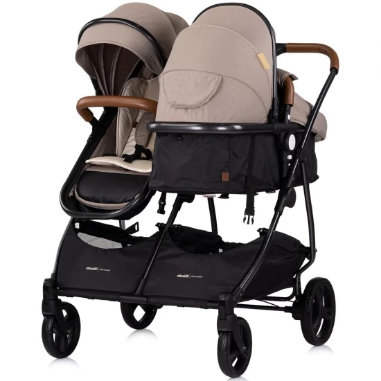 Carucior gemeni Chipolino Duo Smart 3 in 1 Tiramisu Carucior gemeni Chipolino Duo Smart 3 in 1 Tiramisu