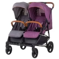 Carucior gemeni Chipolino Passo Doble Lilac Platinum