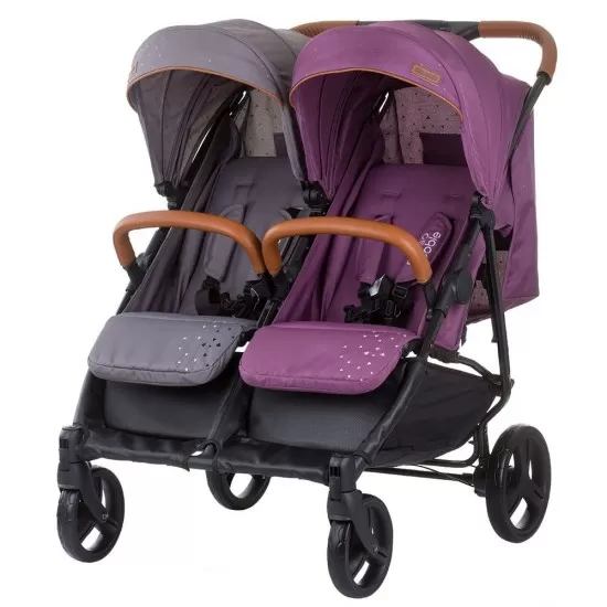 Carucior gemeni Chipolino Passo Doble Lilac Platinum Carucior gemeni Chipolino Passo Doble Lilac Platinum