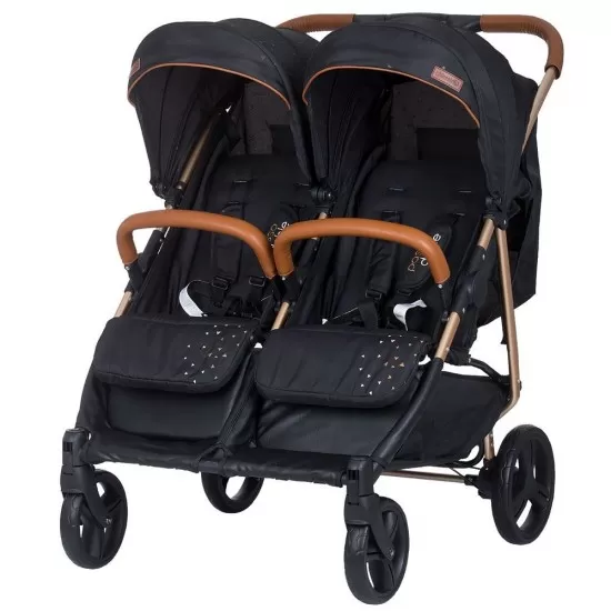 Carucior gemeni Chipolino Passo Doble Raven Carucior gemeni Chipolino Passo Doble Raven