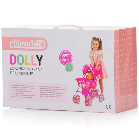 Carucior pentru papusi Chipolino Dolly multicolor Carucior pentru papusi Chipolino Dolly multicolor