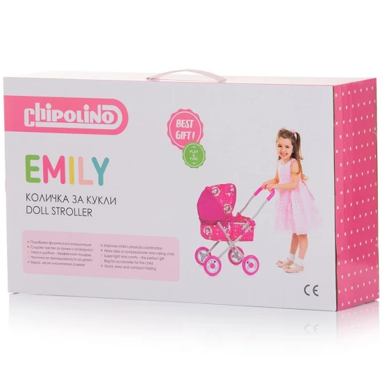 Carucior pentru papusi Chipolino Emily multicolor Carucior pentru papusi Chipolino Emily multicolor
