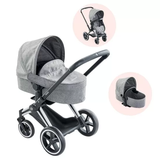 Carucior pentru papusi Smoby Cybex Corolle gri Carucior pentru papusi Smoby Cybex Corolle gri