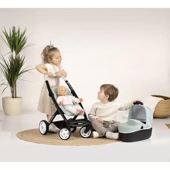 Carucior pentru papusi Smoby Maxi Cosi 3 in 1 Albastru