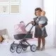 Carucior pentru papusi Smoby Quinny Combi 3 in 1 pink Carucior pentru papusi Smoby Quinny Combi 3 in 1 pink
