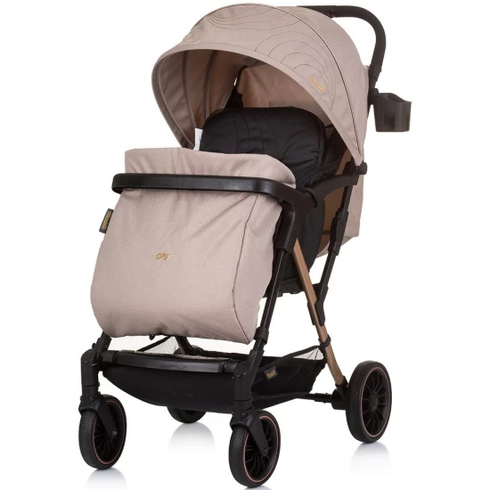 Carucior sport Chipolino Amber cu husa picioare Macadamia Carucior sport Chipolino Amber cu husa picioare Macadamia