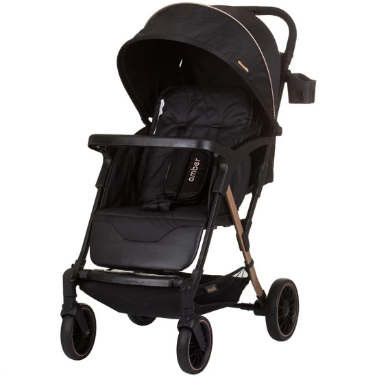 Carucior sport Chipolino Amber cu husa picioare Obsidian Carucior sport Chipolino Amber cu husa picioare Obsidian