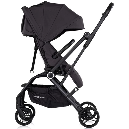 Carucior sport cu sezut rotativ si suport pentru picioare reglabil Chipolino Go Twist Charcoal