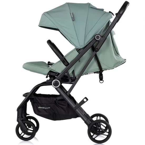 Carucior sport cu sezut rotativ si suport pentru picioare reglabil Chipolino Go Twist Matcha