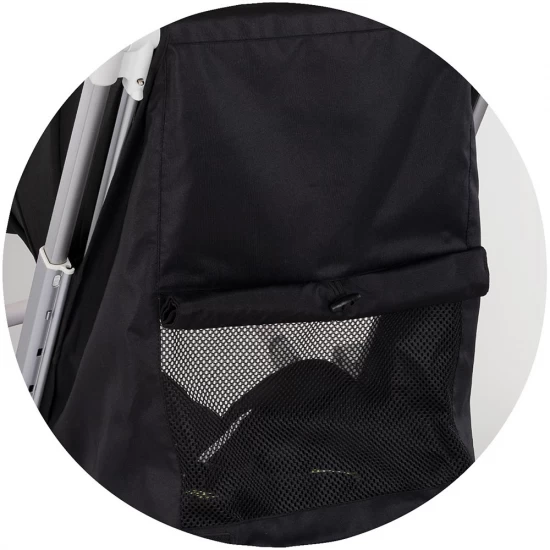 Carucior sport Chipolino Pocket Noir, cadru usor, spatar reglabil, 0-4 ani