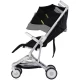 Carucior sport Chipolino Pocket Noir, cadru usor, spatar reglabil, 0-4 ani