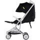 Carucior sport Chipolino Pocket Noir, cadru usor, spatar reglabil, 0-4 ani