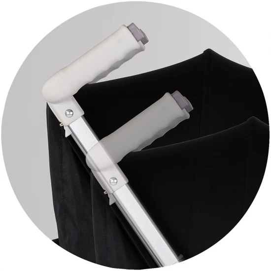 Carucior sport Chipolino Pocket Noir, cadru usor, spatar reglabil, 0-4 ani