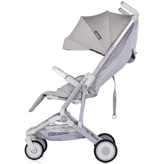 Carucior sport Chipolino Pocket Platinum pliabil cu spatar reglabil si cos de cumparaturi