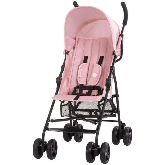 Carucior sport pliabil cu spatar reglabil Chipolino Point Pink Marshmallow