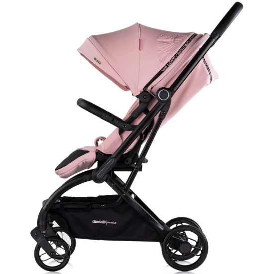 Carucior sport Chipolino Revolut cu sezut rotativ Pink Marshmallow Carucior sport Chipolino Revolut cu sezut rotativ Pink Marshmallow