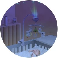 Carusel muzical pentru patut cu proiector Chipolino Koala