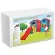 Casuta cu tobogan pentru copii Pilsan Double Happy House Blue Casuta cu tobogan pentru copii Pilsan Double Happy House Blue