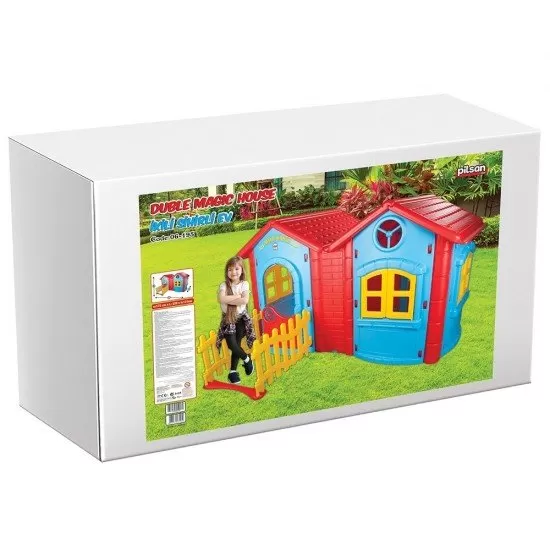 Casuta pentru copii Pilsan Double Magic House Blue Casuta pentru copii Pilsan Double Magic House Blue