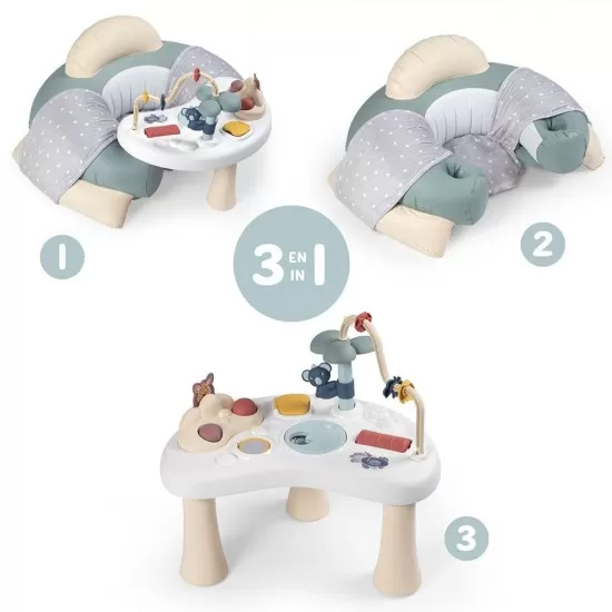 Centru de activitati Smoby Cotoons Cosy verde Centru de activitati Smoby Cotoons Cosy verde