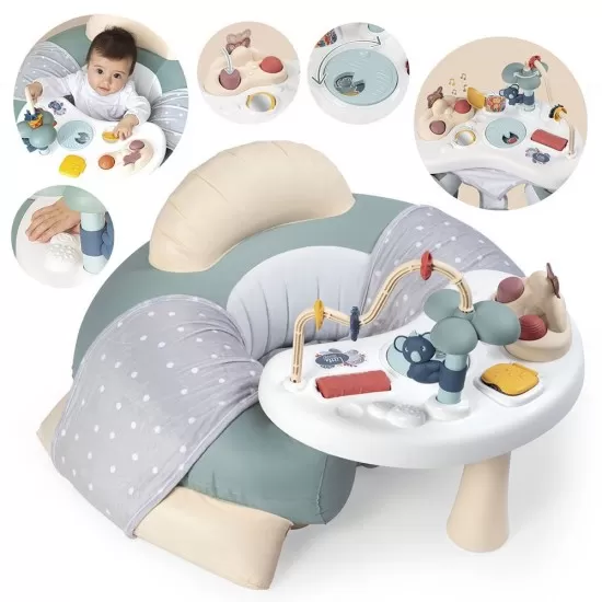 Centru de activitati Smoby Cotoons Cosy verde Centru de activitati Smoby Cotoons Cosy verde